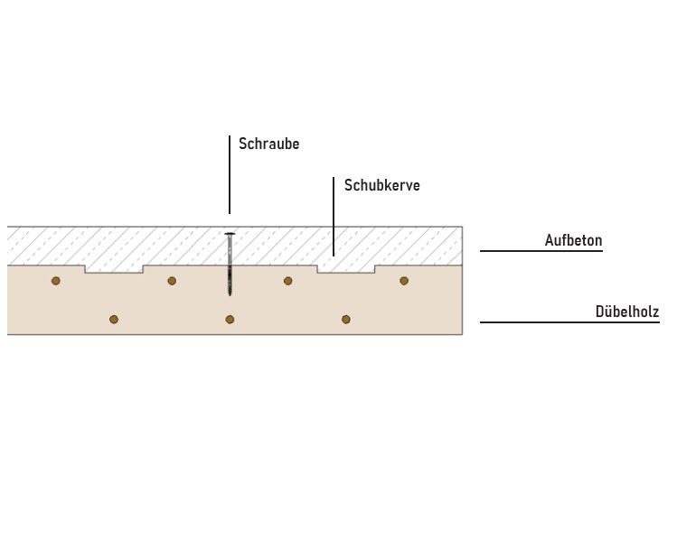 Schema Holz-Beton-Verbund-Decke
