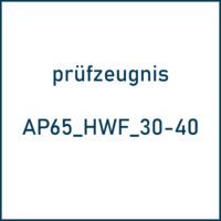 Prüfzeugnis für Akustik Premium AP65-hwf-3040